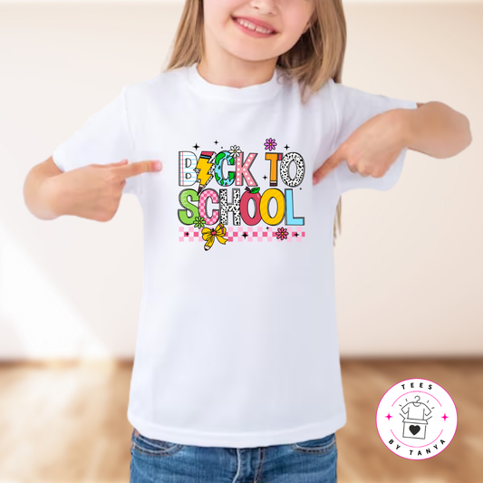 Cute Doodle Graphic Back to School Kids T-Shirt