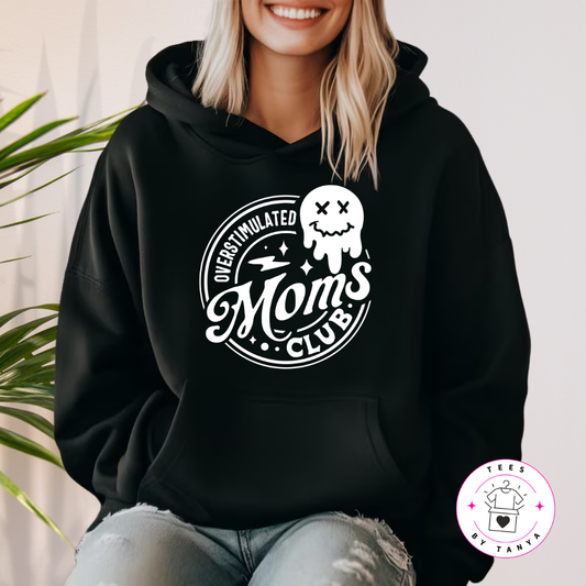 Overstimulated Mom’s Club Ghost Emoji Shirt
