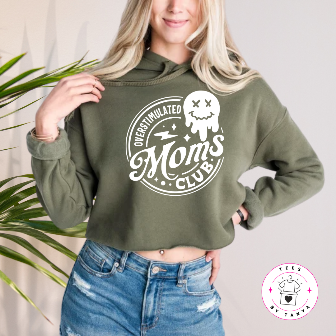 Overstimulated Mom’s Club Ghost Emoji Shirt