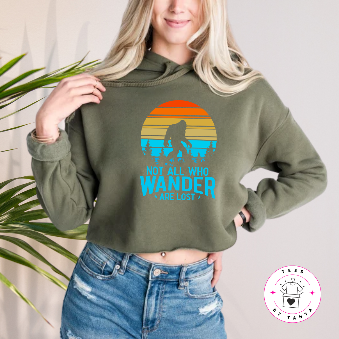 Bigfoot Not All Who Wander Are Lost Shirt