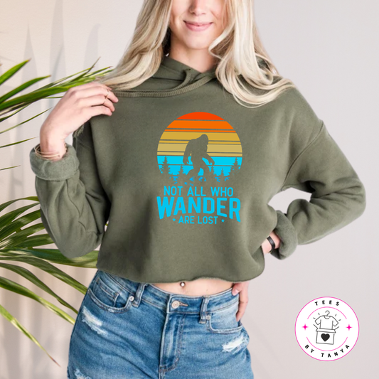 Bigfoot Not All Who Wander Are Lost Shirt