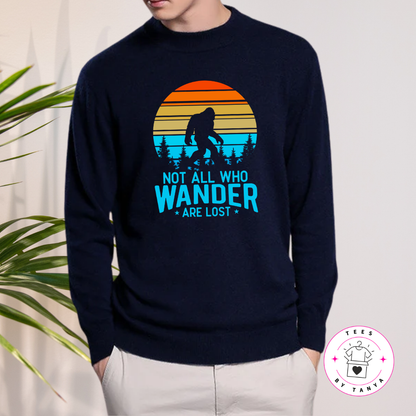 Bigfoot Not All Who Wander Are Lost Shirt