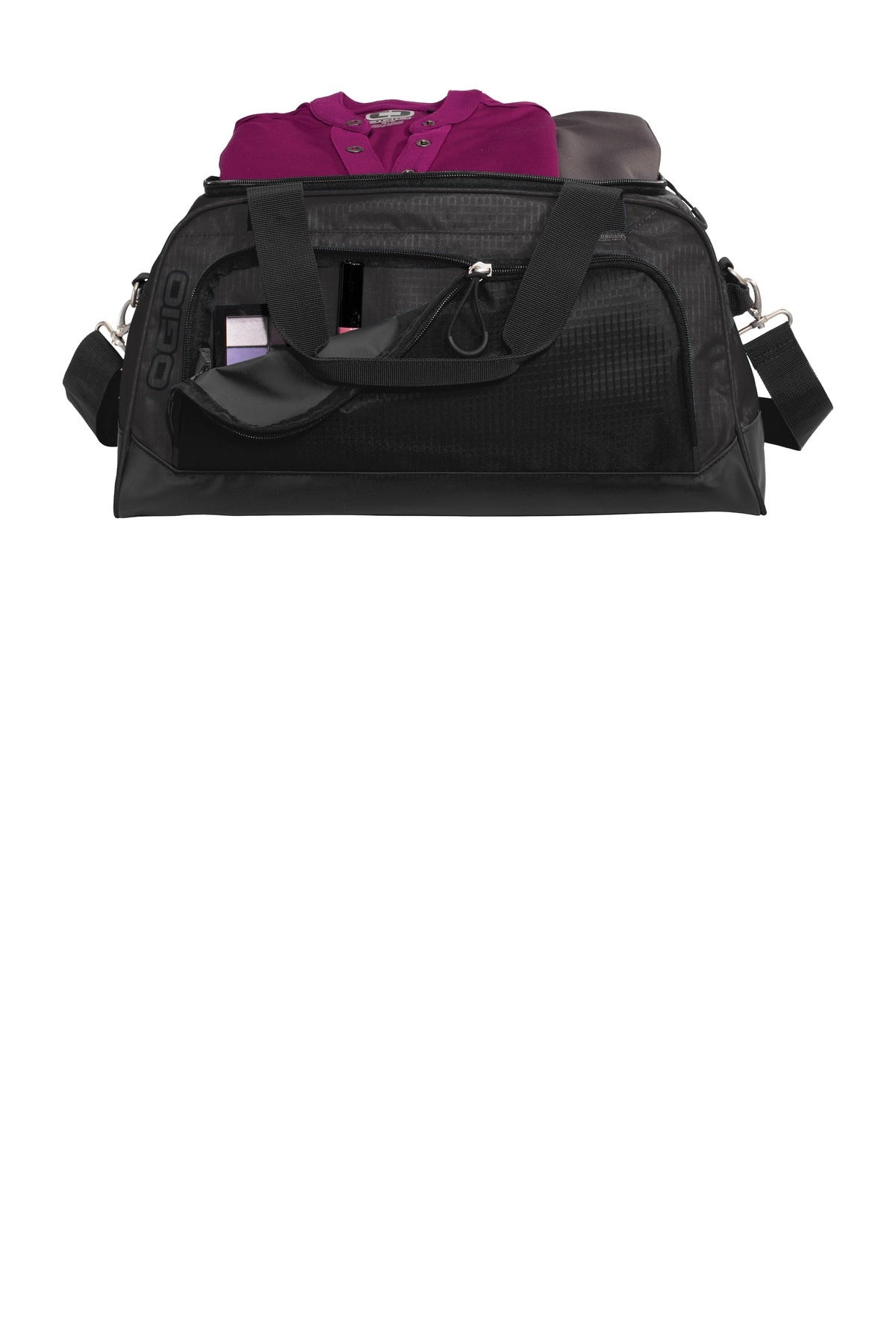 OGIO Breakaway Duffel - Gear Grey/ Black - flat front