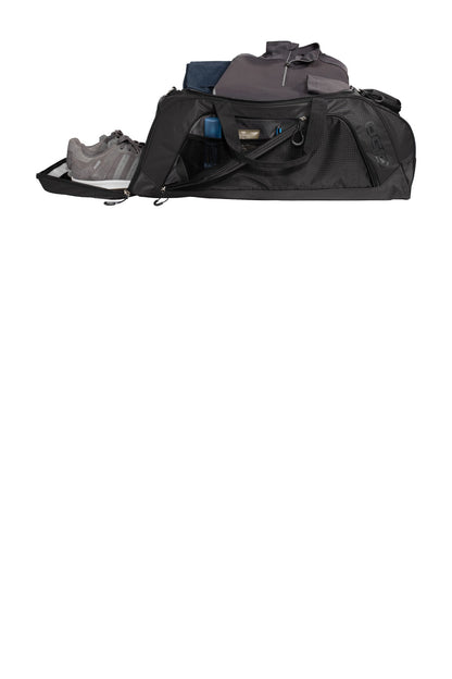 OGIO Transition Duffel - Gear Grey/ Black - flat front