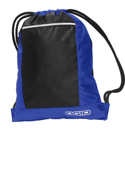 OGIO Pulse Cinch Pack - Cobalt Blue/ Black - front