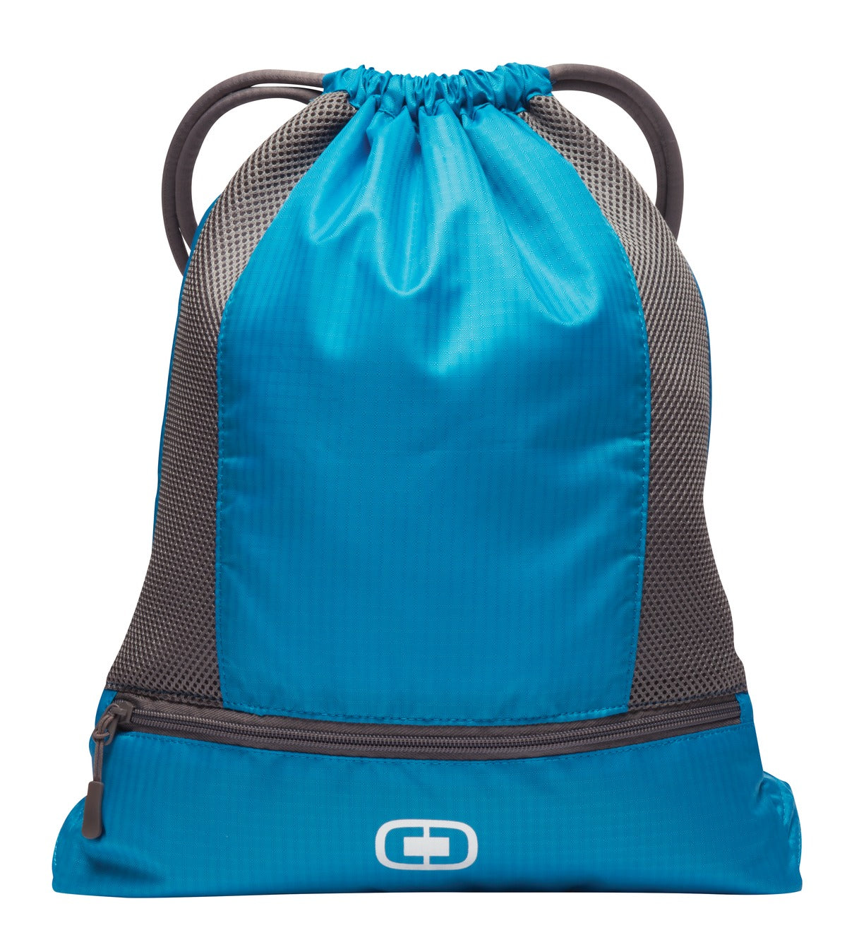 OGIO Pulse Cinch Pack - Cobalt Blue/ Black - flat back