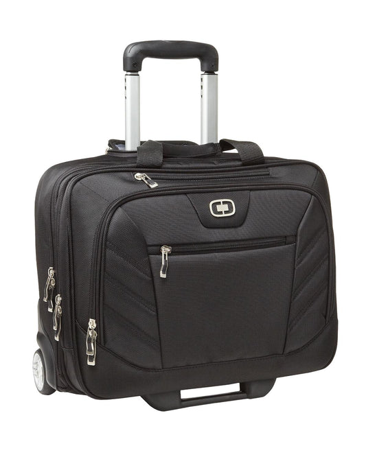 OGIO Lucin Wheeled Briefcase - Black - front