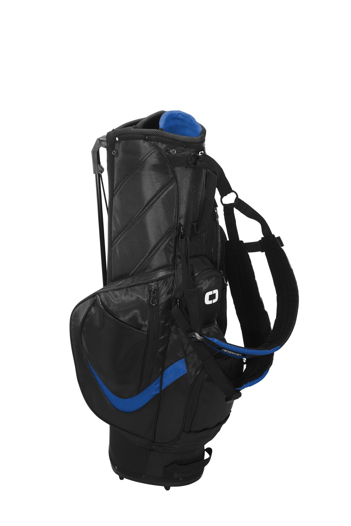 OGIO Vision 2.0 Golf Bag - Black/ Royal - flat back