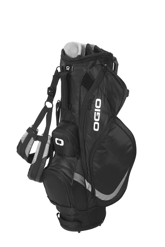 OGIO Vision 2.0 Golf Bag - Black/ Silver - front