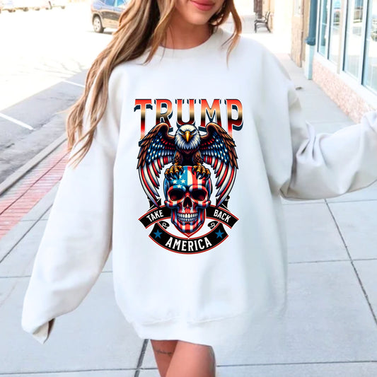 Eagle and Skull Trump Take America Back Shirt