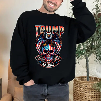 Eagle and Skull Trump Take America Back Shirt