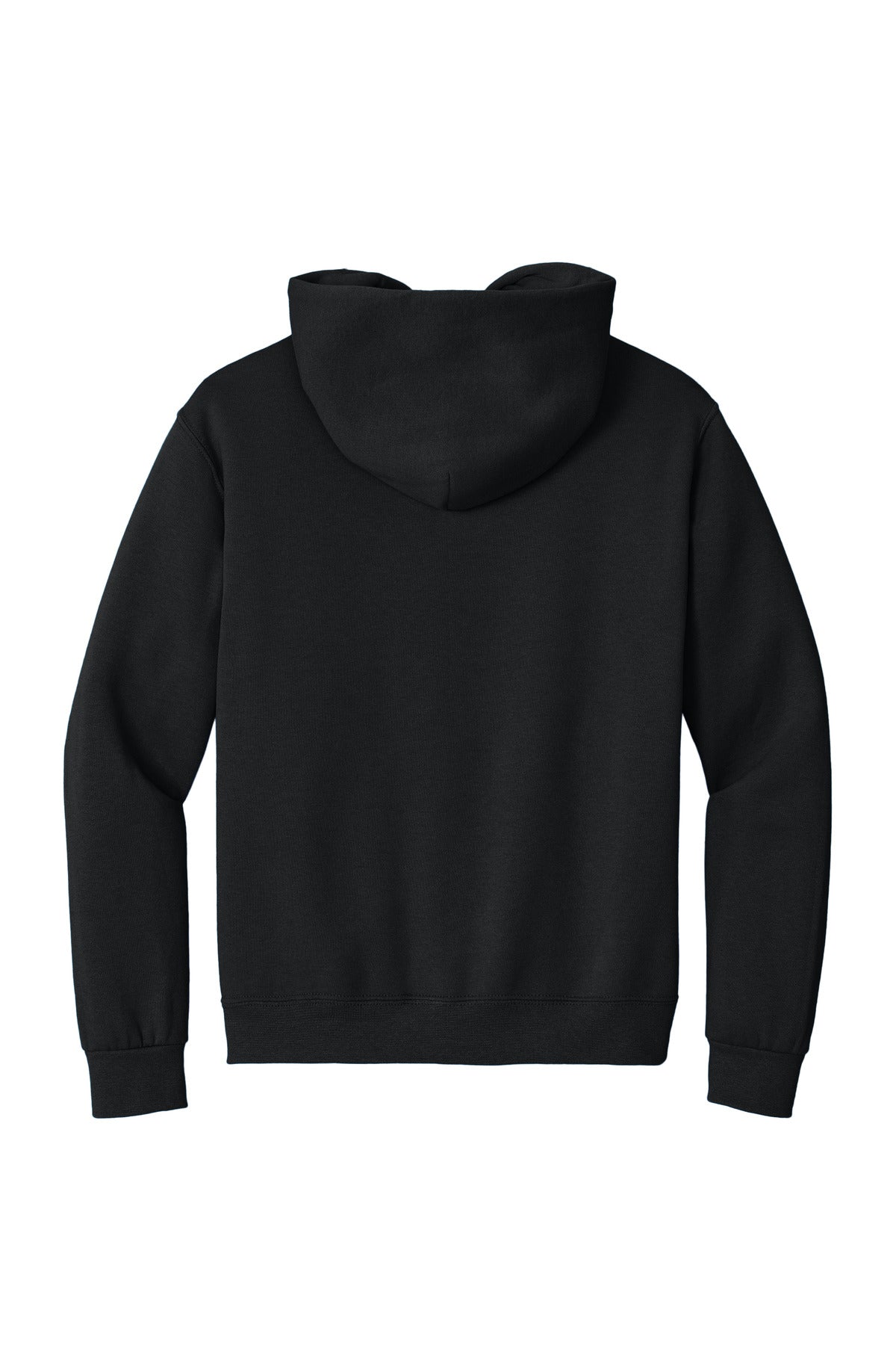 Jerzees Super Sweats NuBlend Pullover Hooded Sweatshirt - Black - flat back