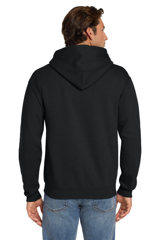 Jerzees Super Sweats NuBlend Pullover Hooded Sweatshirt - Black - back