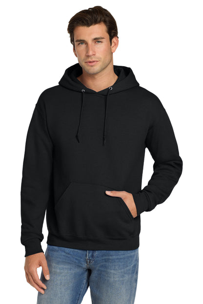 Jerzees Super Sweats NuBlend Pullover Hooded Sweatshirt - Black - front