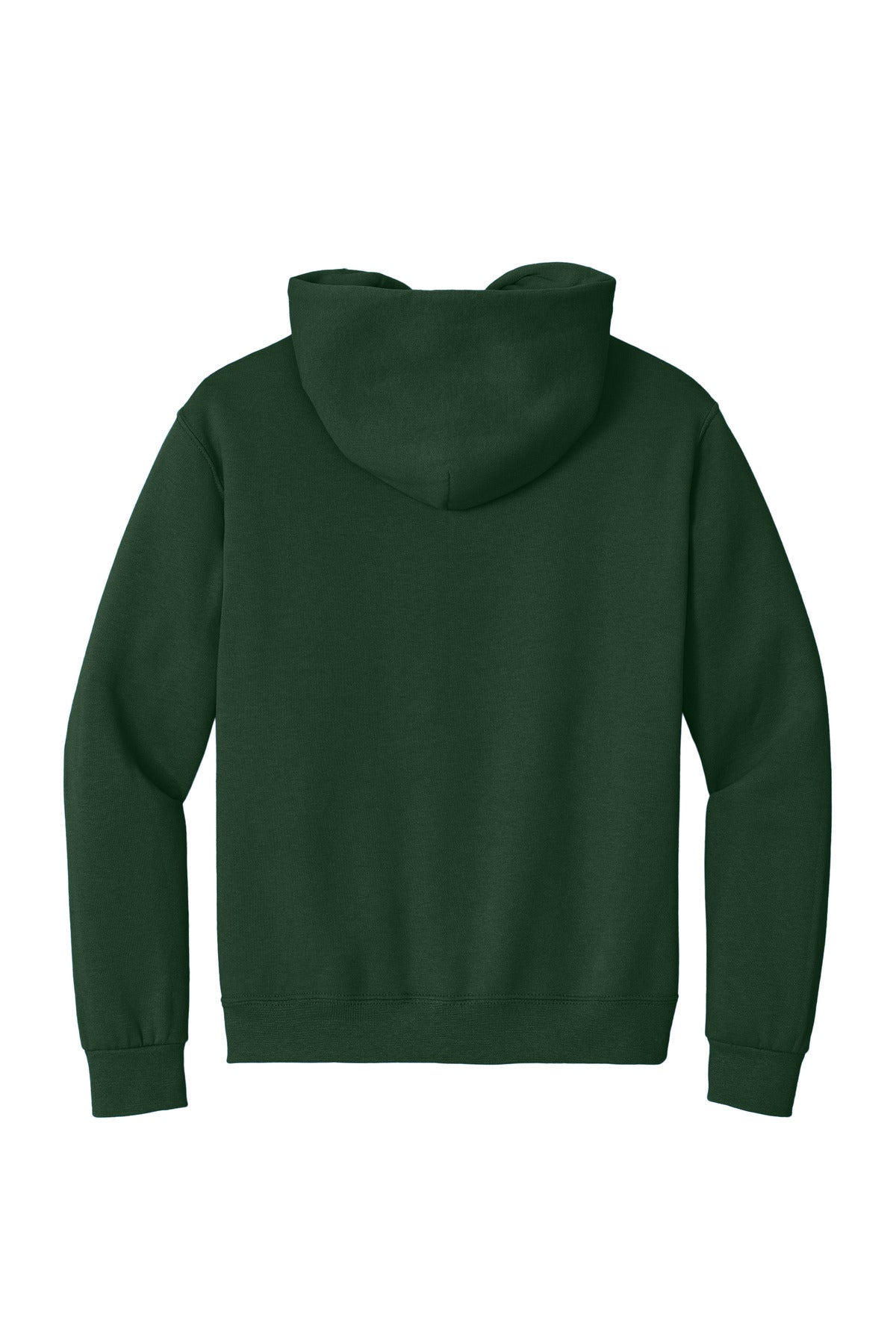 Jerzees Super Sweats NuBlend Pullover Hooded Sweatshirt - Forest Green - flat back