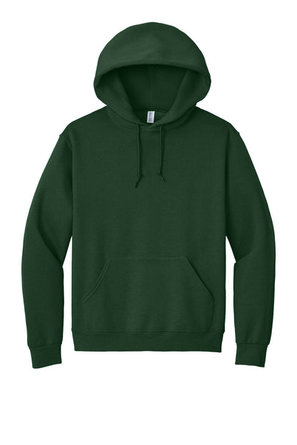 Jerzees Super Sweats NuBlend Pullover Hooded Sweatshirt - Forest Green - flat front