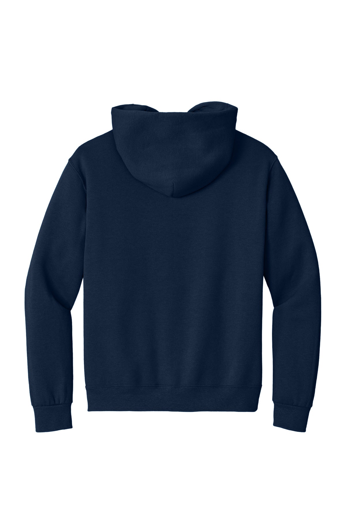 Jerzees Super Sweats NuBlend Pullover Hooded Sweatshirt - J. Navy - flat back