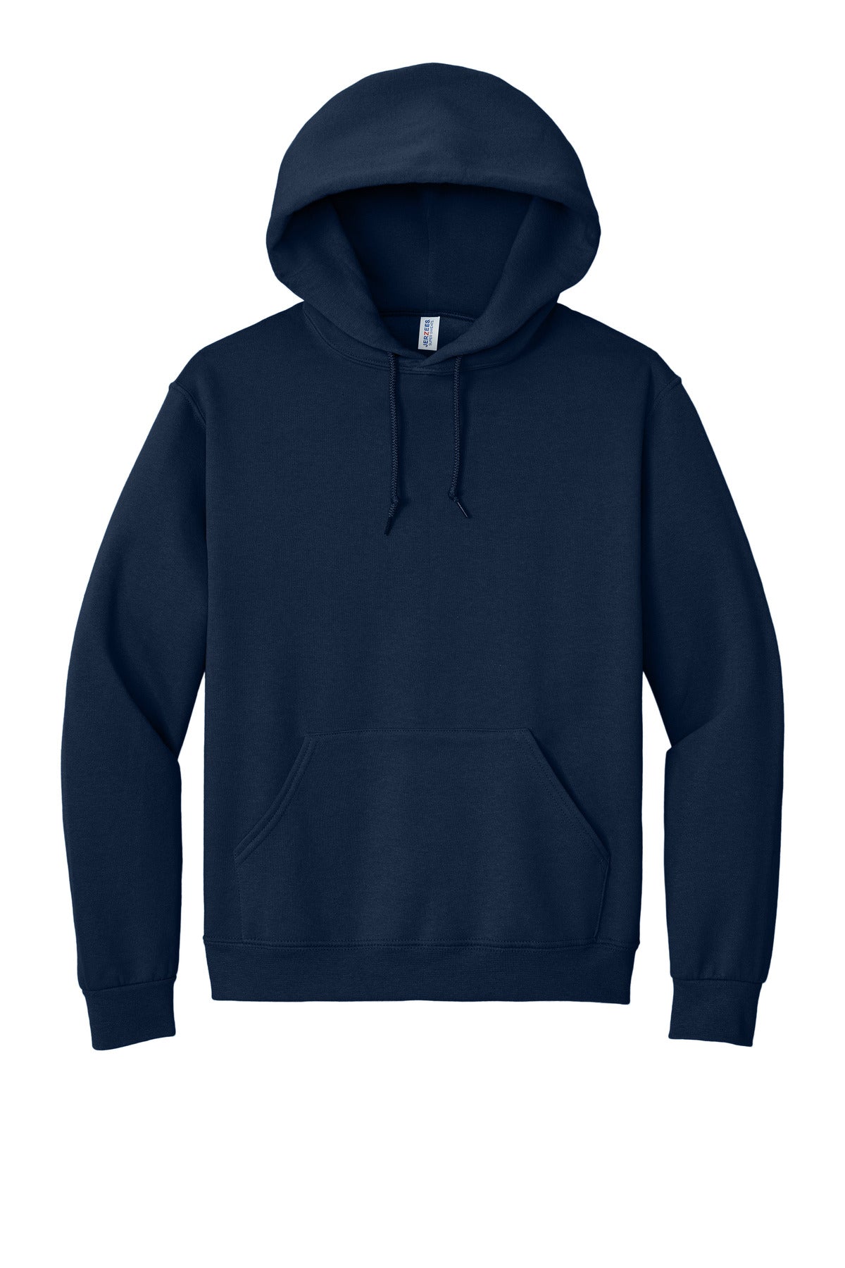 Jerzees Super Sweats NuBlend Pullover Hooded Sweatshirt - J. Navy - flat front