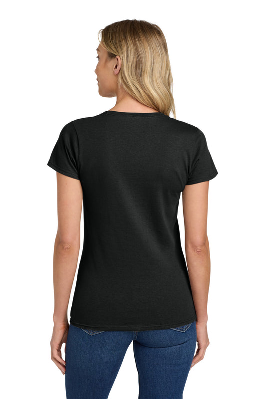 Gildan Women's Heavy Cotton 100% Cotton T-Shirt - Black - back