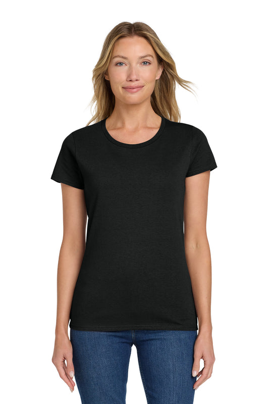 Gildan Women's Heavy Cotton 100% Cotton T-Shirt - Black - front