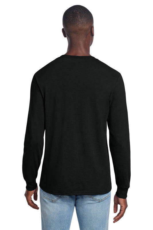 Jerzees Premium Blend Ring Spun Long Sleeve T-Shirt - Black Ink - back