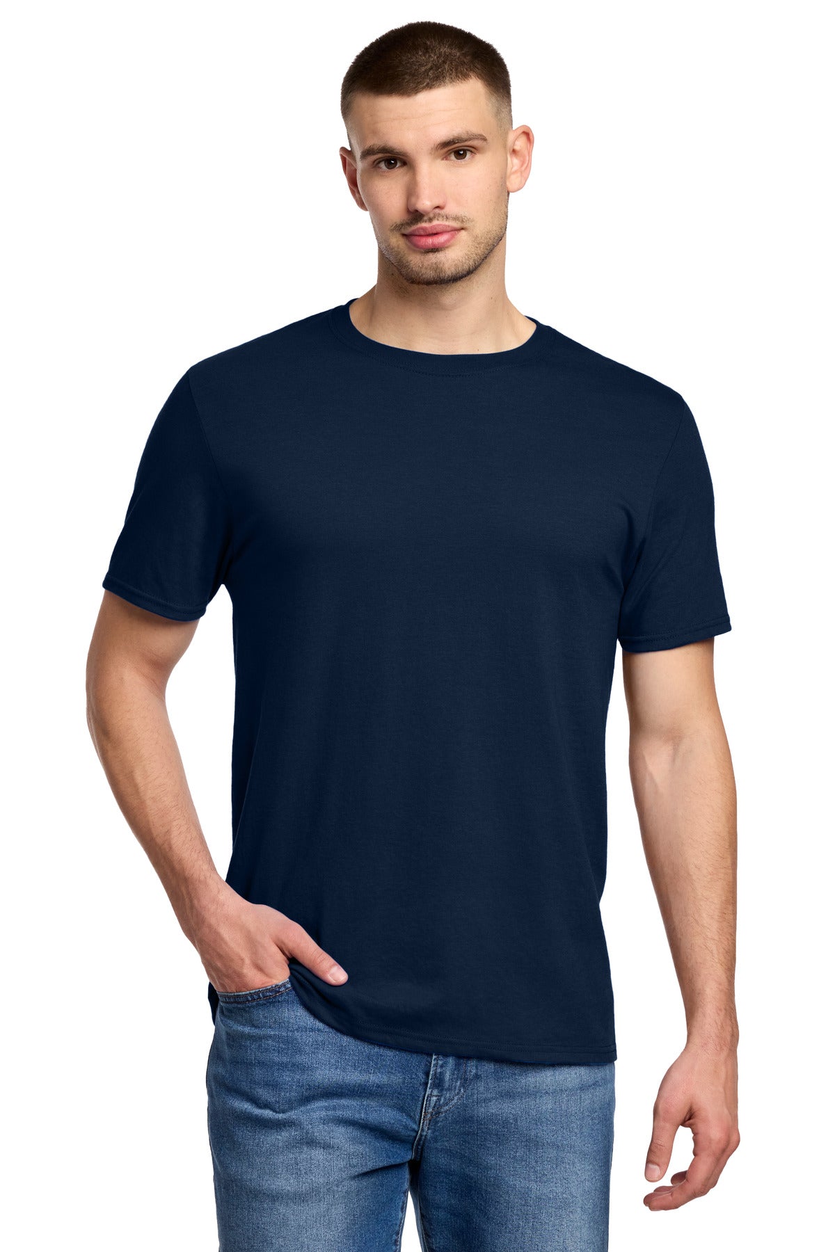 Jerzees Premium Blend Ring Spun T-Shirt - J.Navy - front