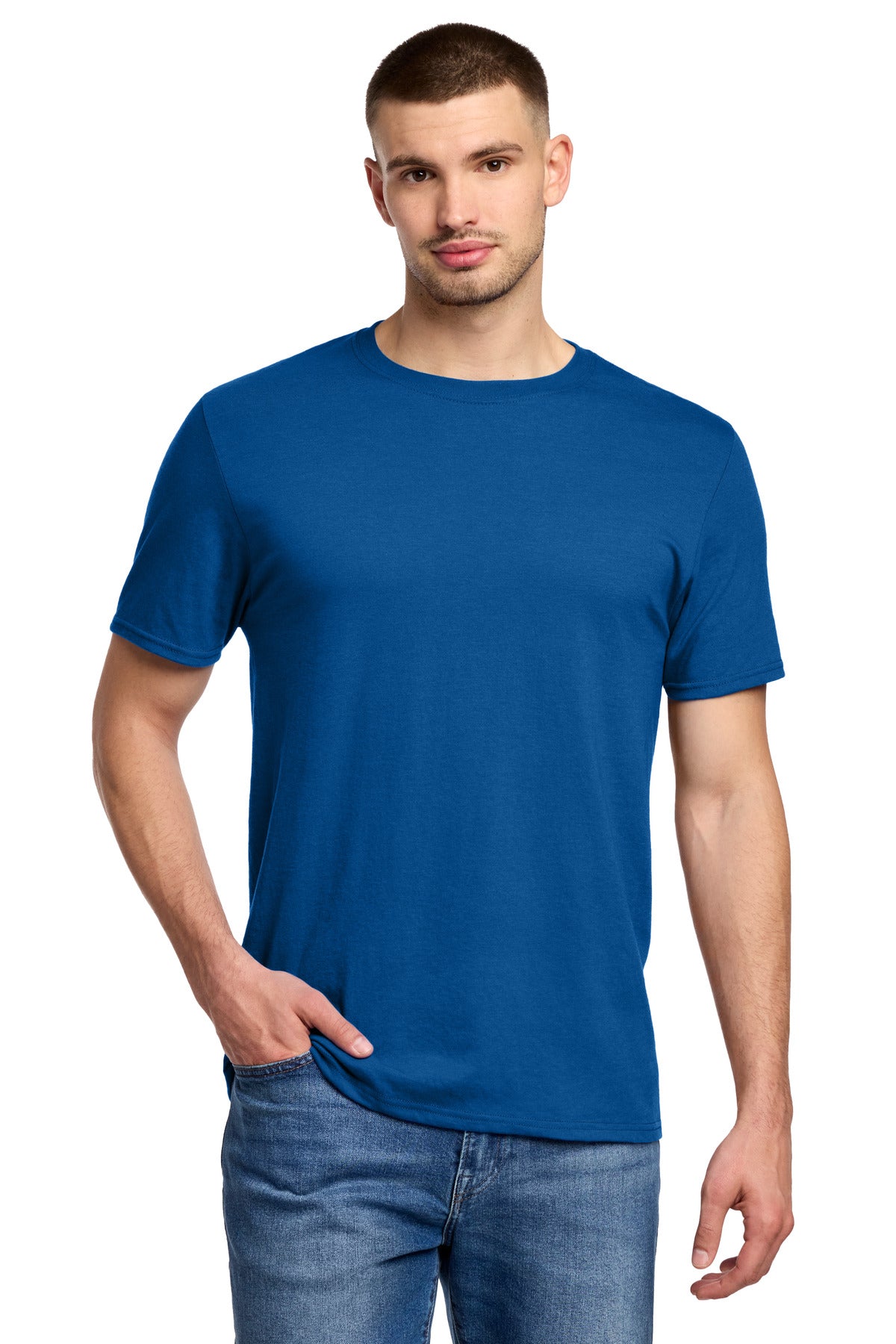 Jerzees Premium Blend Ring Spun T-Shirt - Royal - front