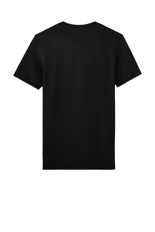 Jerzees Unisex Premium Combed Ring Spun Cotton Tee - Black Ink - flat back
