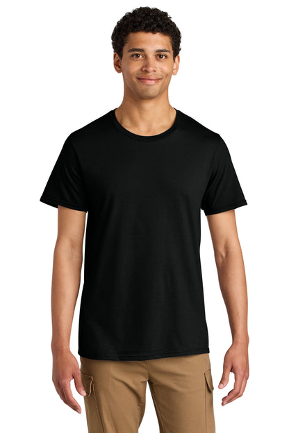 Jerzees Unisex Premium Combed Ring Spun Cotton Tee - Black Ink - front