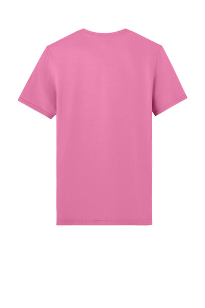 Jerzees Unisex Premium Combed Ring Spun Cotton Tee - Bubblegum - flat back