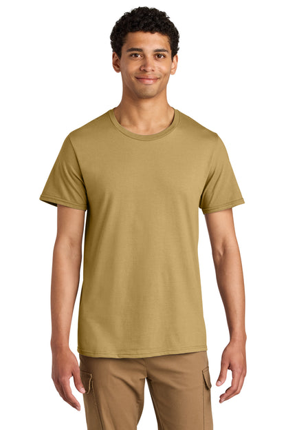 Jerzees Unisex Premium Combed Ring Spun Cotton Tee - Butterscotch - front