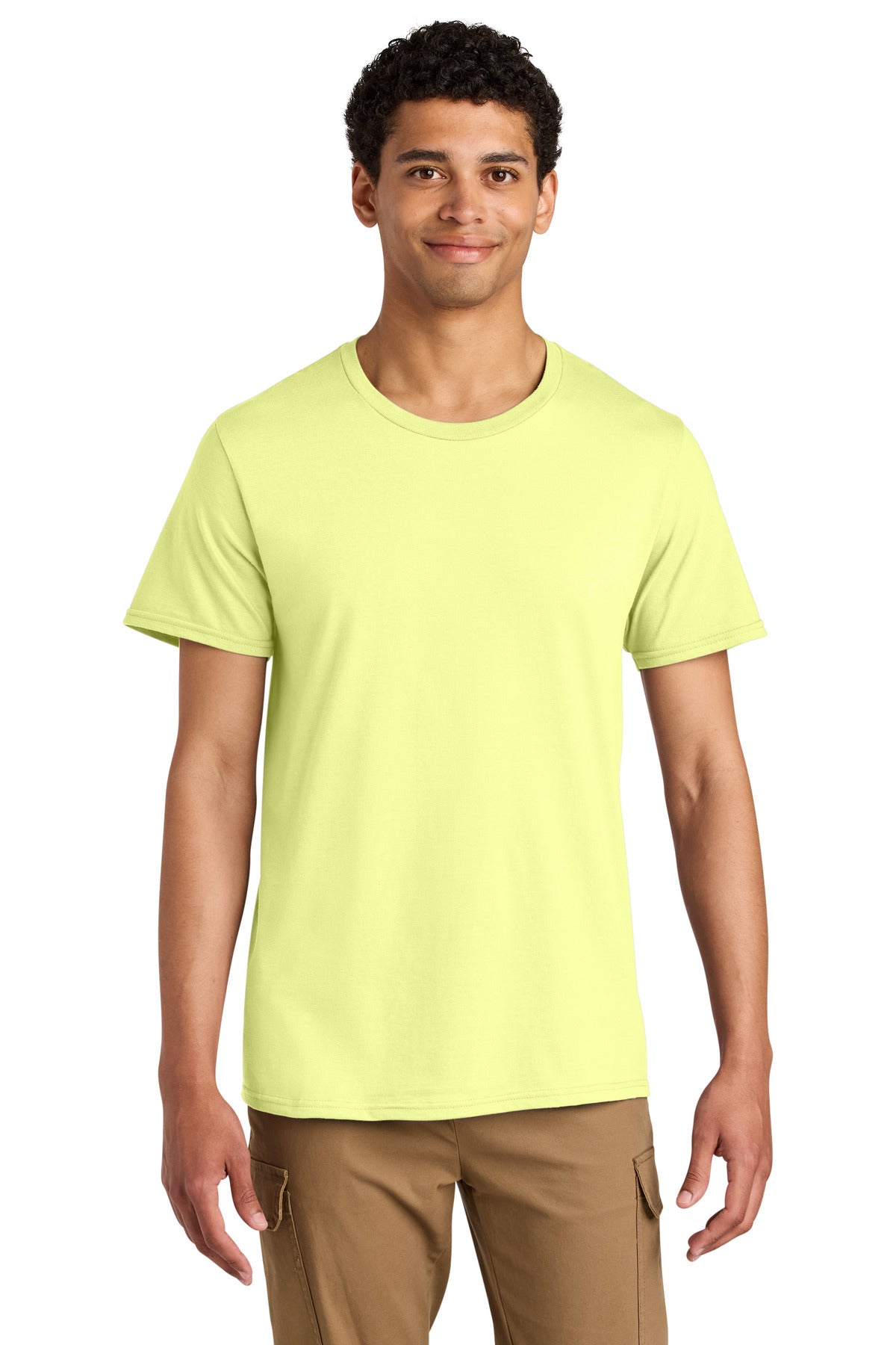 Jerzees Unisex Premium Combed Ring Spun Cotton Tee - Celery Juice - front