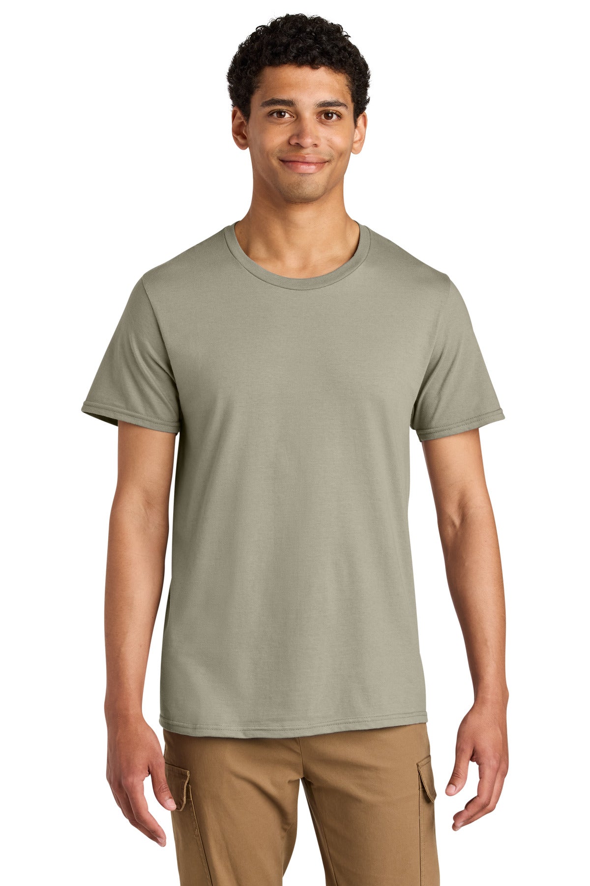 Jerzees Unisex Premium Combed Ring Spun Cotton Tee - Clay - front