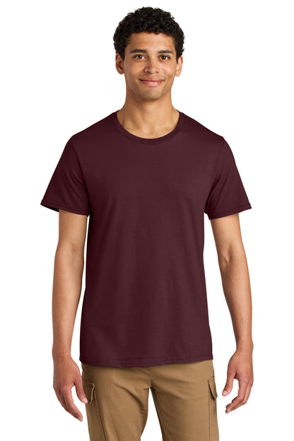 Jerzees Unisex Premium Combed Ring Spun Cotton Tee - Maroon - front