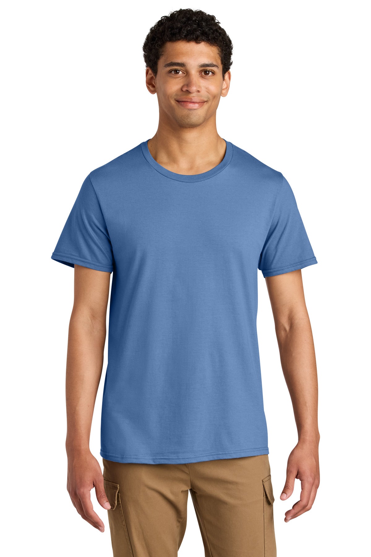 Jerzees Unisex Premium Combed Ring Spun Cotton Tee - Periwinkle Blue - front