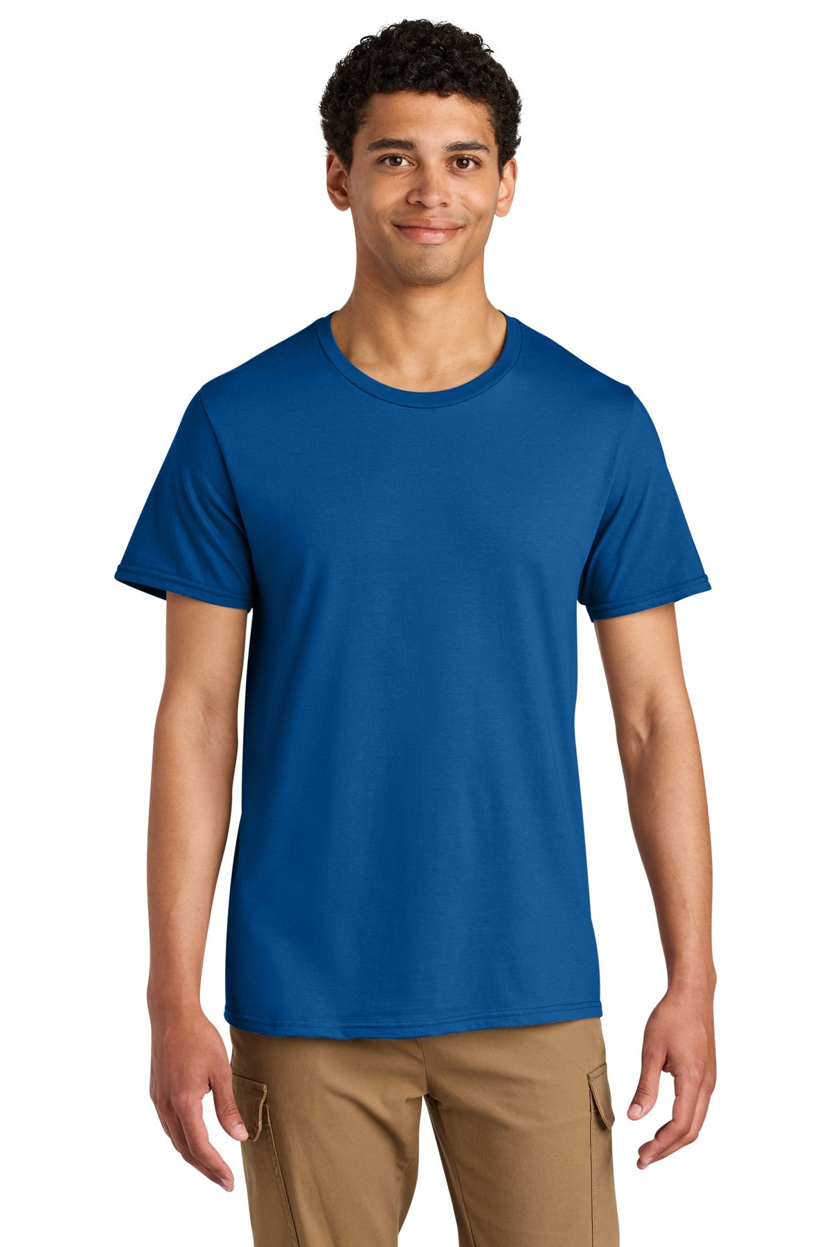 Jerzees Unisex Premium Combed Ring Spun Cotton Tee - Royal - front