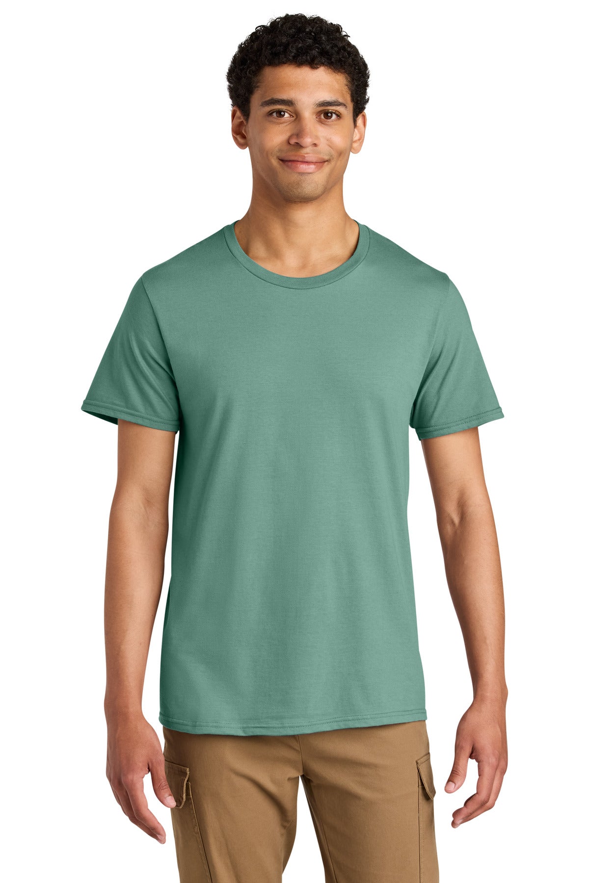 Jerzees Unisex Premium Combed Ring Spun Cotton Tee - Sage - front