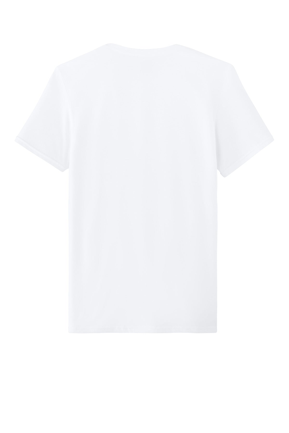 Jerzees Unisex Premium Combed Ring Spun Cotton Tee - White - flat back