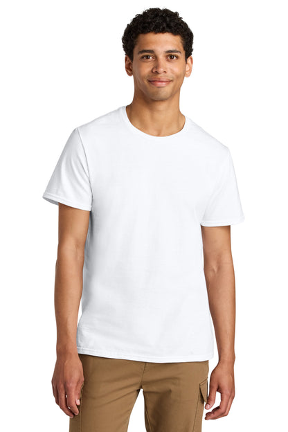Jerzees Unisex Premium Combed Ring Spun Cotton Tee - White - front