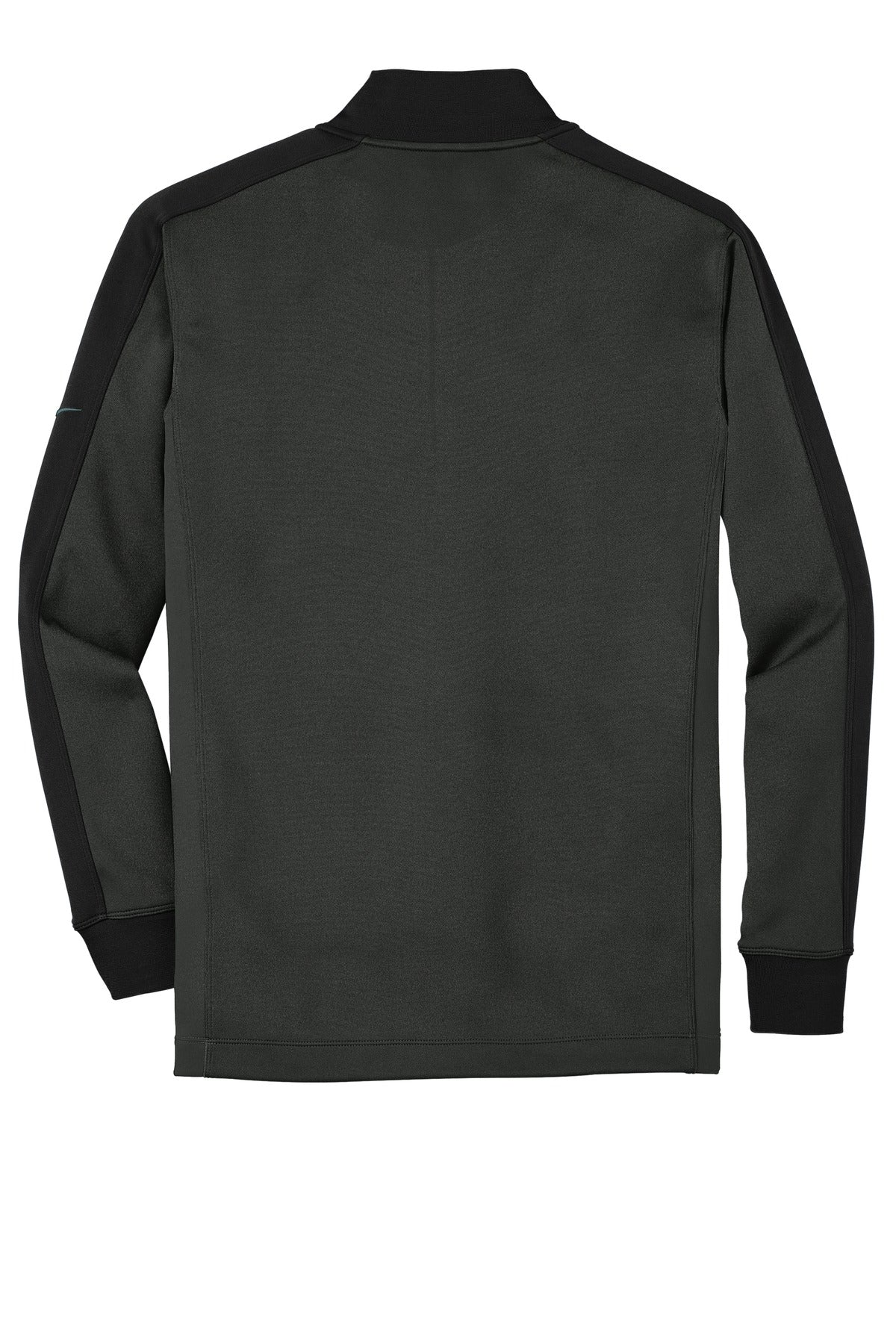 Nike Dri-FIT 1/2-Zip Cover-Up - Anthracite Heather/ Black - flat back