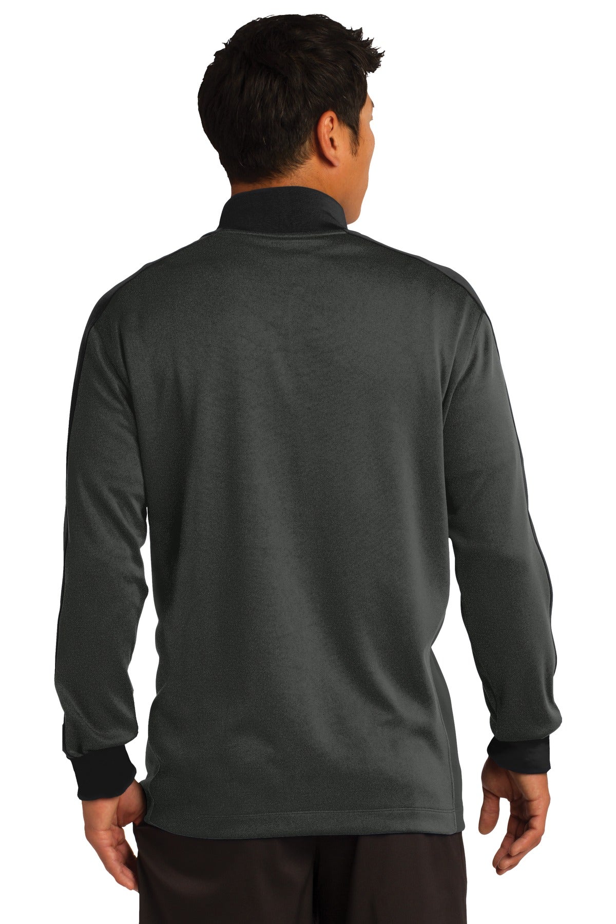 Nike Dri-FIT 1/2-Zip Cover-Up - Anthracite Heather/ Black - back