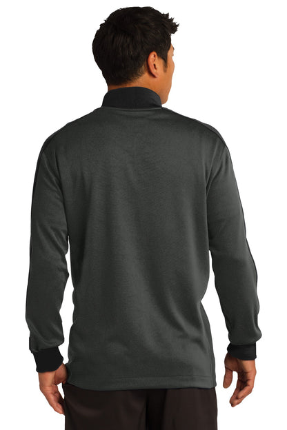 Nike Dri-FIT 1/2-Zip Cover-Up - Anthracite Heather/ Black - back