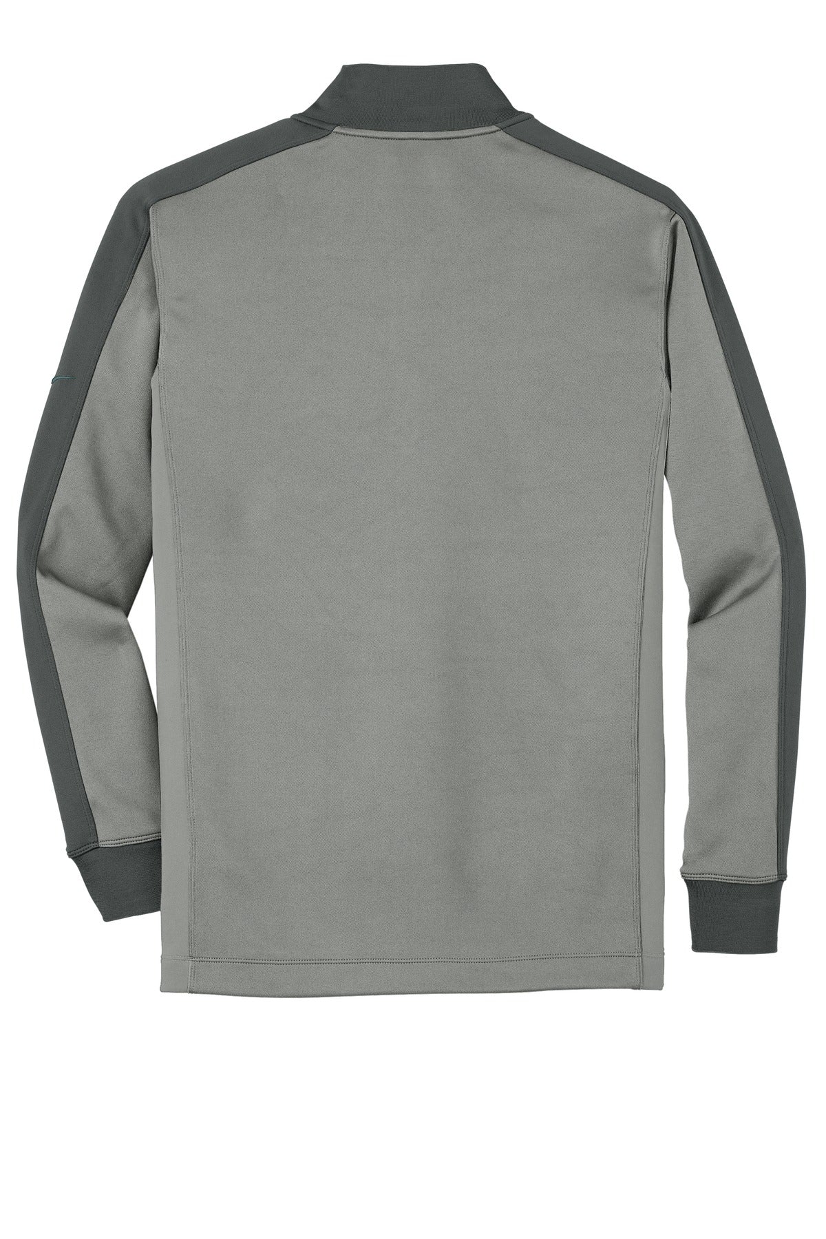Nike Dri-FIT 1/2-Zip Cover-Up - Athletic Grey Heather/ Dark Grey - flat back