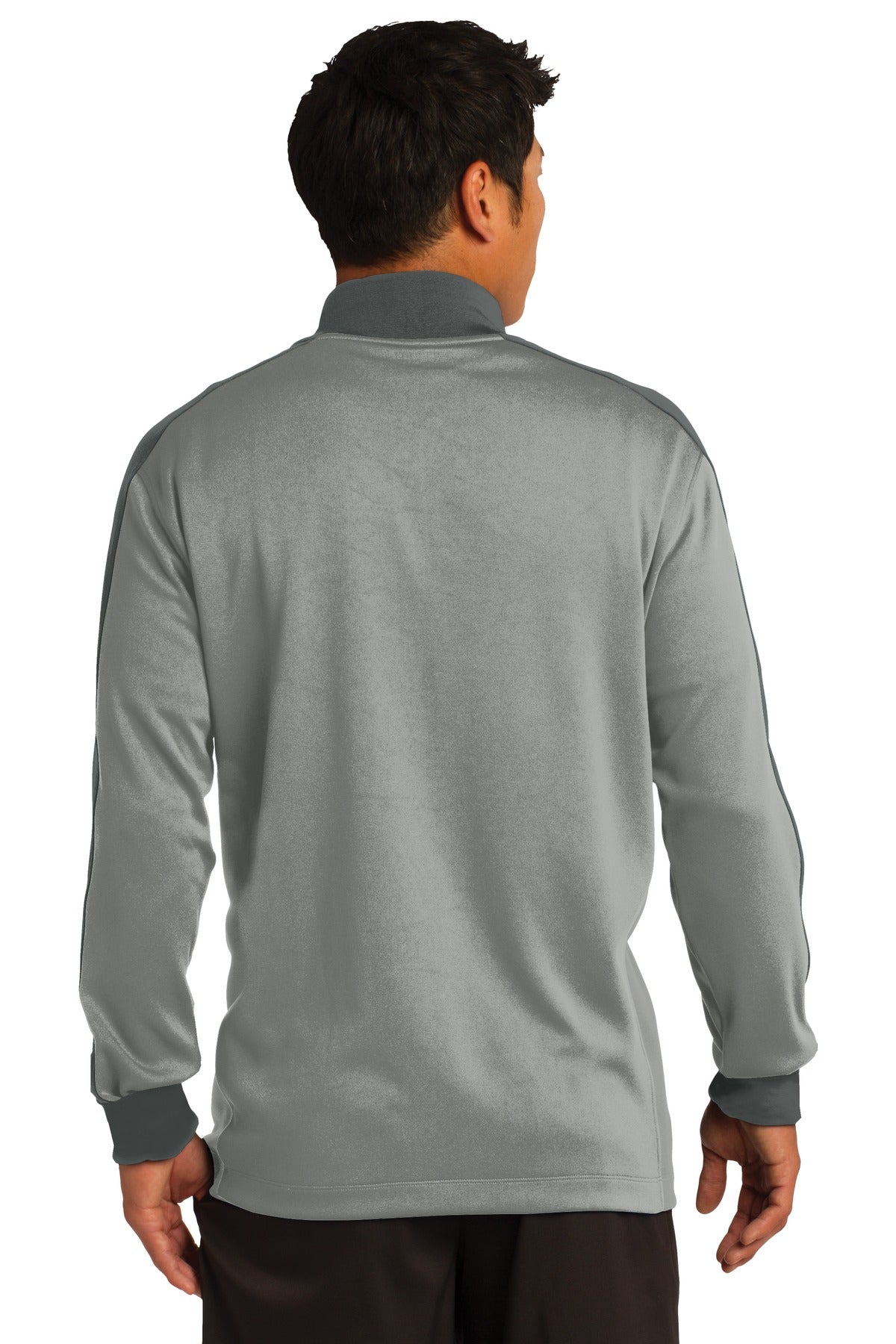 Nike Dri-FIT 1/2-Zip Cover-Up - Athletic Grey Heather/ Dark Grey - back