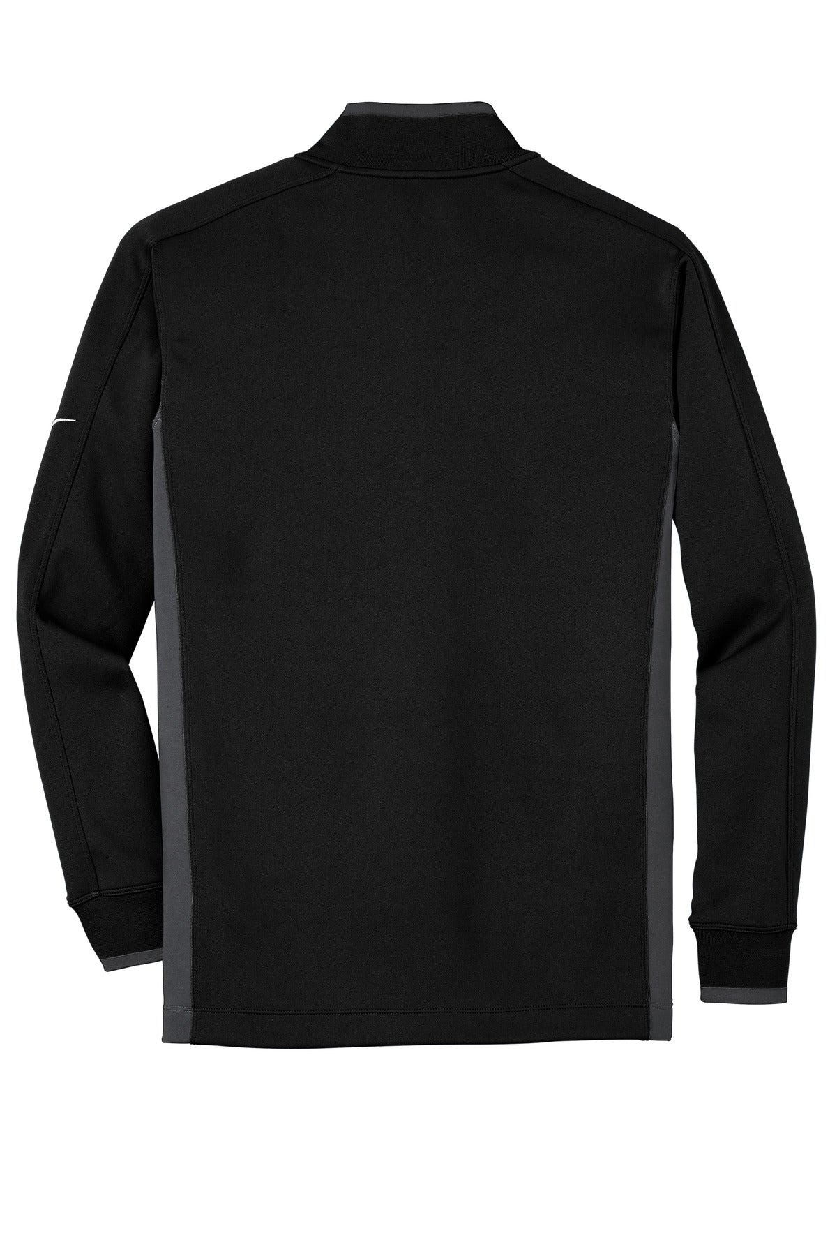 Nike Dri-FIT 1/2-Zip Cover-Up - Black/ Dark Grey/ White - flat back