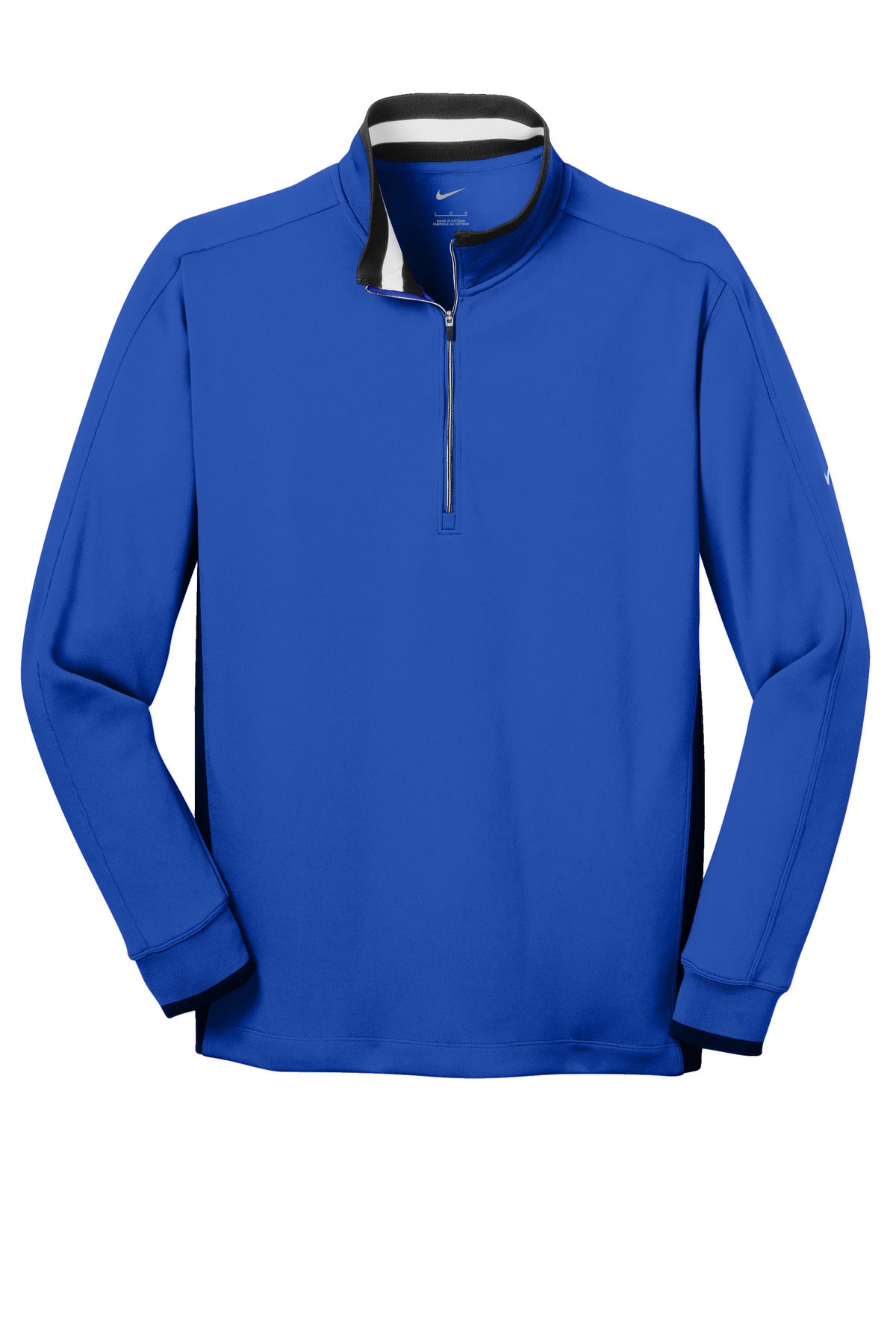Nike Dri-FIT 1/2-Zip Cover-Up - Game Royal/ Black/ White - flat front
