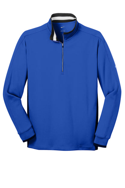 Nike Dri-FIT 1/2-Zip Cover-Up - Game Royal/ Black/ White - flat front
