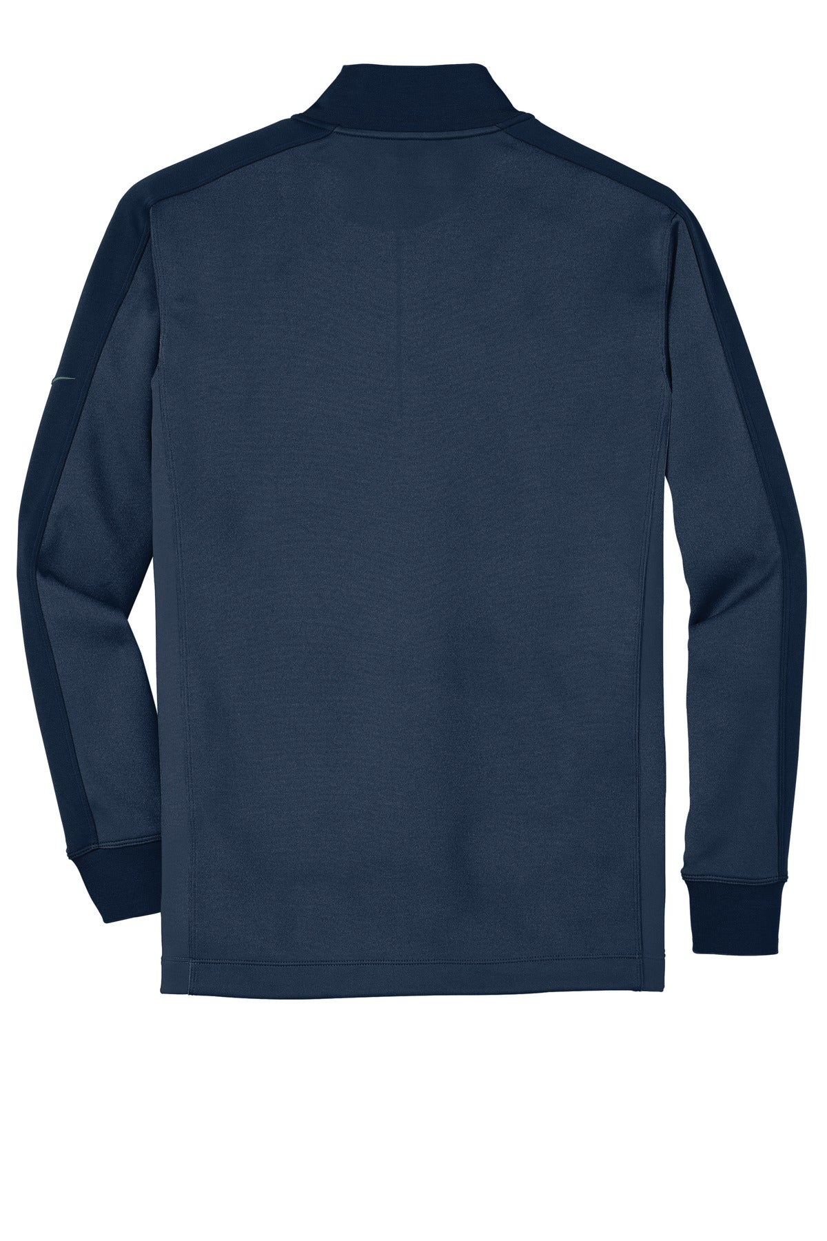 Nike Dri-FIT 1/2-Zip Cover-Up - Midnight Navy Heather/ Midnight Navy - flat back