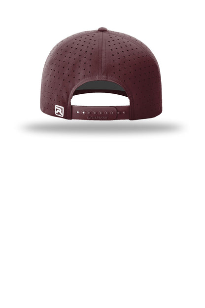 Richardson Laser Perf R-Flex Snapback - Maroon - flat back