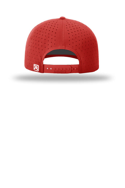 Richardson Laser Perf R-Flex Snapback - Red - flat back
